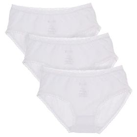 Dagi K017Y0030 Beyaz 3'lü Penye Kız Çocuk Slip Külot