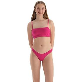 Dagi Kadın Brazilian Alt Örme Fuşya Bikini