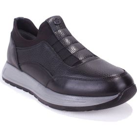 Dagoster DMA08-1990 Siyah Ortopedik Deri Erkek Günlük Ayakkabı