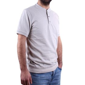 Dagoster DMG23-211240 Gri Günlük Hakim Yaka Erkek Tişört