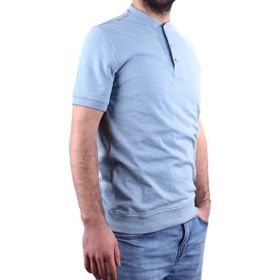 Dagoster Dmg23-211240 Mavi Günlük Hakim Yaka Erkek Tişört
