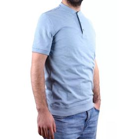 Dagoster DMG23-211240 Mavi Günlük Hakim Yaka Erkek Tişört