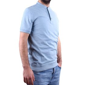 Dagoster DMG23-211240 Mavi Günlük Hakim Yaka Erkek Tişört