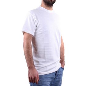 Dagoster Dmg23-211520 Beyaz Günlük Bisiklet Yaka Erkek Tişört