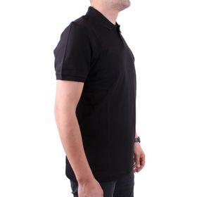 Dagoster DMG23-231319 Siyah Günlük Yarım Patlı Pike Polo Yaka Erkek Tişört