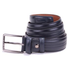 Dagoster DMK26-305DG Lacivert Hakiki Deri Erkek Kemer