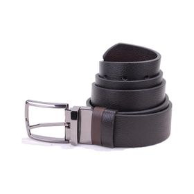 Dagoster DMK26-465DG Siyah Kahve Çift Taraflı Hakiki Deri Erkek Kemer