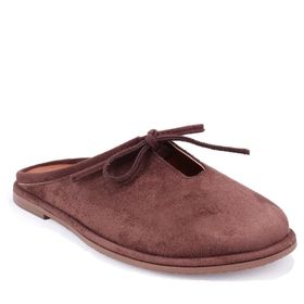 Dagoster DZA07-1048F16 Kahve Süet Kadın Terlik