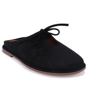 Dagoster DZA07-1048F16 Siyah Süet Kadın Terlik