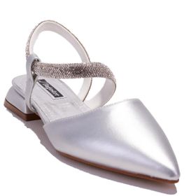 Dagoster DZA07-36503811 Gümüş Klasik Kadın Topuklu Ayakkabı