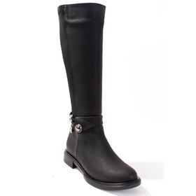 Dagoster DZA07-43621911 Siyah Düz Taban Kadın Çizme