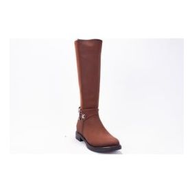 Dagoster DZA07-43621911 Taba Günlük Streçli Düz Topuk Kadın Çizme