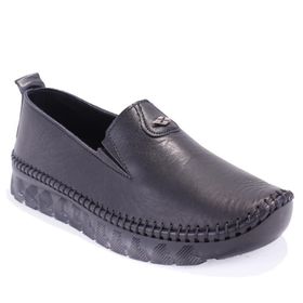 Dagoster DZA07-63114 Siyah Ortopedik Deri Kadın Günlük Ayakkabı