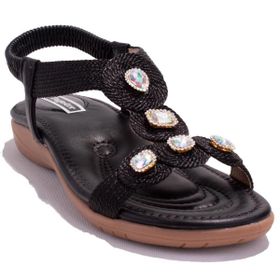 Dagoster DZA07-74136903CN Siyah Kadın sandalet