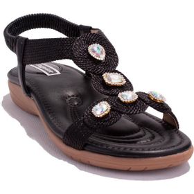 Dagoster DZA07-74136903CN Siyah Kadın sandalet