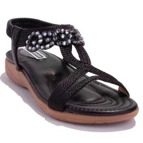 Dagoster DZA07-74172497CN Siyah Günlük Ortopedik Kadın Sandalet
