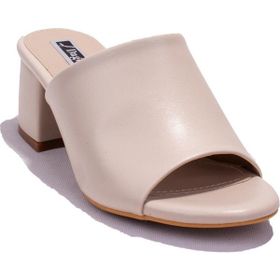 Dagoster DZA07-811304C Bej Klasik Topuklu Kadın Terlik