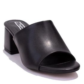 Dagoster DZA07-811304C Siyah Klasik Kadın Topuklu Terlik