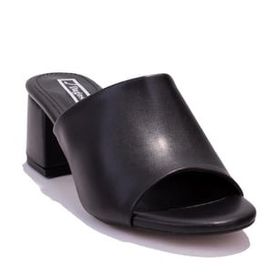 Dagoster DZA07-811304C Siyah Klasik Kadın Topuklu Terlik