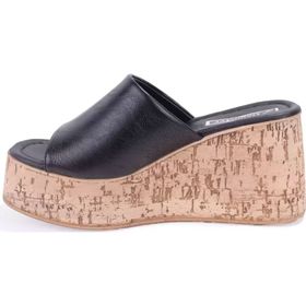 Dagoster DZA07-8961510 Siyah Ortopedik Günlük Feta Taban Kadın Terlik