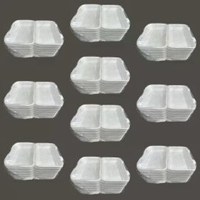 Dagyuce 36D 23.5x15 cm 10x20 Adet Tek Kullanımlık Köpük İskender Kapaklı Kase Kutu
