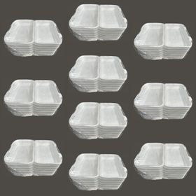 Dagyuce 36D 23.5x15 cm 10x20 Adet Tek Kullanımlık Köpük İskender Kapaklı Kase Kutu
