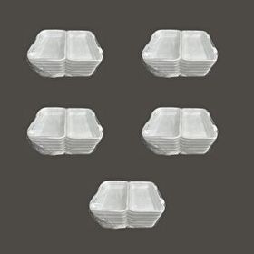 Dagyuce 36D 23.5x15 cm 5x20 Adet Tek Kullanımlık Köpük İskender Kapaklı Kase Kutu