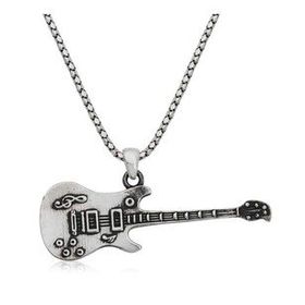 Daha Yok Mu 925 Ayar Gümüş Elektro Gitar Erkek Gümüş Kolye