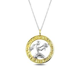 Daha Yok Mu 925 Ayar Gümüş Gold Başak Burcu Kadın Gümüş Kolye