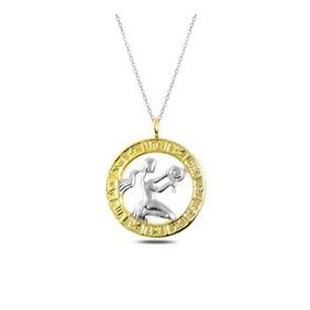 Daha Yok Mu 925 Ayar Gümüş Gold Başak Burcu Kadın Gümüş Kolye