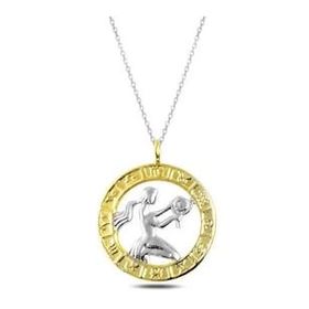 Daha Yok Mu 925 Ayar Gümüş Gold Başak Burcu Kadın Gümüş Kolye