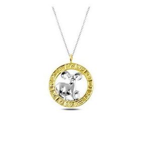 Daha Yok Mu 925 Ayar Gümüş Gold Koç Burcu Kadın Gümüş Kolye