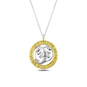 Daha Yok Mu 925 Ayar Gümüş Gold Yengeç Burcu Kadın Gümüş Kolye