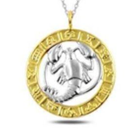 Daha Yok Mu 925 Ayar Gümüş Gold Yengeç Burcu Kadın Gümüş Kolye