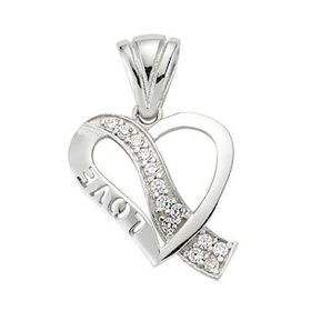 Daha Yok Mu 925 Ayar Gümüş Love Kalp Kadın Gümüş Kolye
