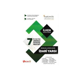 Dahi Adam Hakimlik Akademisi İdari Yargı 7 Çözümlü Deneme Sınavı Seti