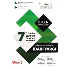Dahi Adam Hakimlik Akademisi İdari Yargı 7 Çözümlü Deneme Sınavı Seti