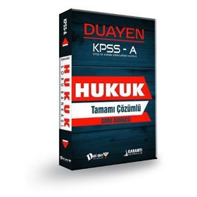 Dahi Adam Kpss A Grubu Hukuk Duayen Soru Bankası - Kolektif