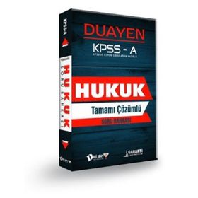 Dahi Adam Kpss A Grubu Hukuk Duayen Soru Bankası - Kolektif