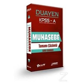 Dahi Adam Kpss A Grubu Muhasebe Duayen Soru Bankası - Kolektif
