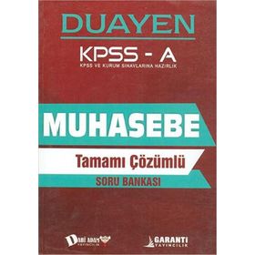 Dahi Adam Kpss A Grubu Muhasebe Duayen Soru Bankası - Kolektif