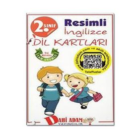 Dahi Adam Yayıncılık 2. Sınıf Resimli İngilizce Dil Kartı