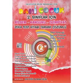 Dahi Çocuk 2. Sınıflar İçin Bilsem - Kanguru - Olimpiyat Zeka Kitabı Tamamı Çözümlü - Aysel Ertan Rafet Türk