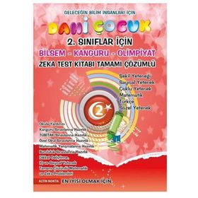 Dahi Çocuk 2. Sınıflar İçin Bilsem - Kanguru - Olimpiyat Zeka Kitabı Tamamı Çözümlü - Aysel Ertan Rafet Türk