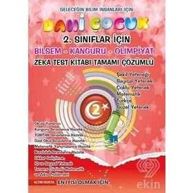 Dahi Çocuk 2. Sınıflar İçin Bilsem - Kanguru - Olimpiyat Zeka Kitabı Tamamı Çözümlü - Aysel Ertan Rafet Türk