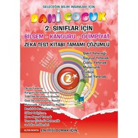 Dahi Çocuk 2. Sınıflar İçin Bilsem - Kanguru - Olimpiyat Zeka Kitabı Tamamı Çözümlü - Aysel Ertan Rafet Türk