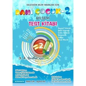 Dahi Çocuk Zeka ve Test Kitabı 2. Sınıflar İçin BİLSEM’e Hazırlık - Tamamı Çözümlü - Aysel Ertan Rafet Türk