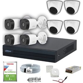 Dahua 8 Kameralı Full Hd Gece Görüşlü Güvenlik Seti