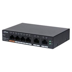 Dahua CS4006-4ET-60 4 Port Gigabit PoE 60 W 2 Port Gigabit Uplink PoE Masaüstü Switch
