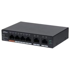 Dahua CS4006-4GT-60 4 Port Gigabit + 1 Port Gigabit Uplink Cloud Yönetilebilir 65 W POE Switch